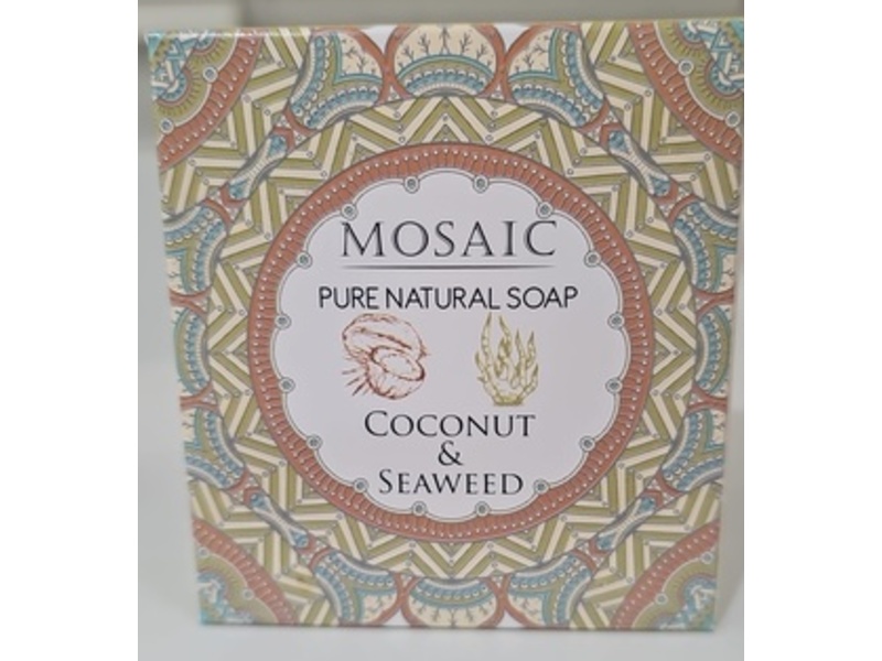 Anatolia Daphne Mosaic Pure Natural Soap, Coconut & Seaweed, 4 oz/113 g