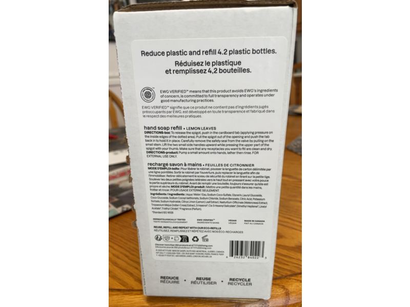 Attitude Super Leaves Hand Soap, Lemon Leaves, 67.6 fl oz/2 L