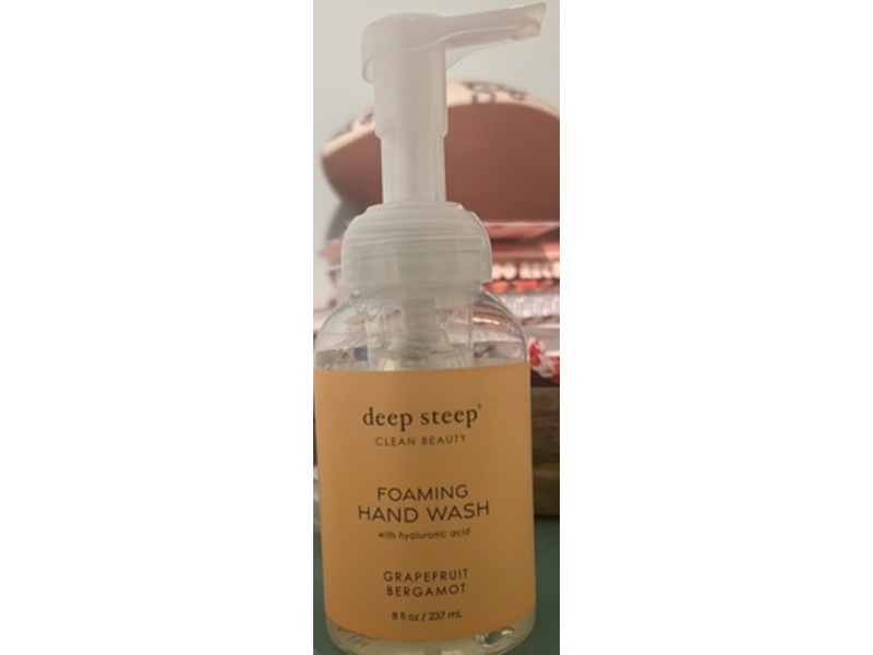 Deep Steep Foaming Hand Wash, Grapefruit Bergamot, 8 fl oz/237 mL