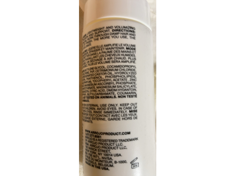 Arrojo Lightweight & Volumizing Foam, 4.2 fl oz/125 mL