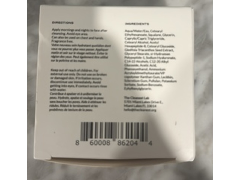 The Cleanest Lab Notox Daily Cream, 1.7 fl oz/50 mL