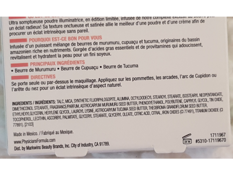 Physicians Formula Butter Nut Highlighter, Golden Nude, 0.43 oz/12.4 g