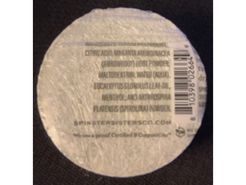 Spinster Sisters Shower Steamer, Eucalyptus, 1.5 oz/42 g