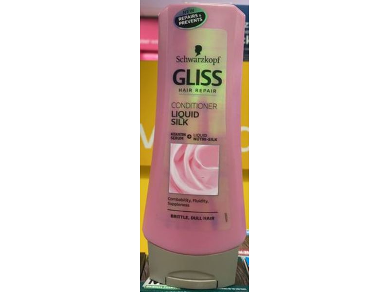 Schwarzkopf Gliss Hair Repair Conditioner, Liquid Silk, 200 mL