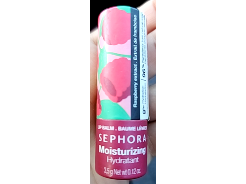 Sephora Moisturizing Hydrant Lip Balm, Raspberry Extract, 0.12 oz/3.5 g