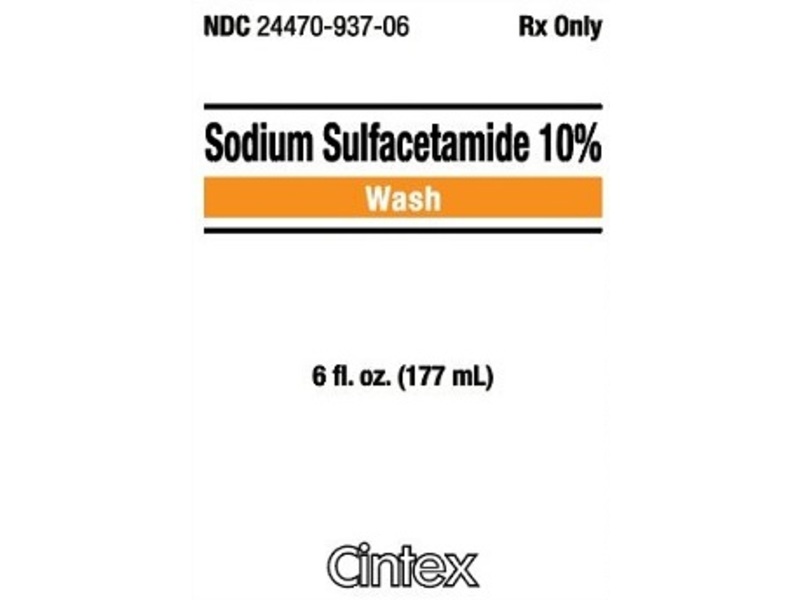 Sodium Sulfacetamide 10% Wash, 6 fl oz/177 mL, Cintex (Rx)