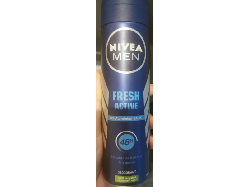 Nivea Men Deodorant Spray, Fresh Active, 150 mL