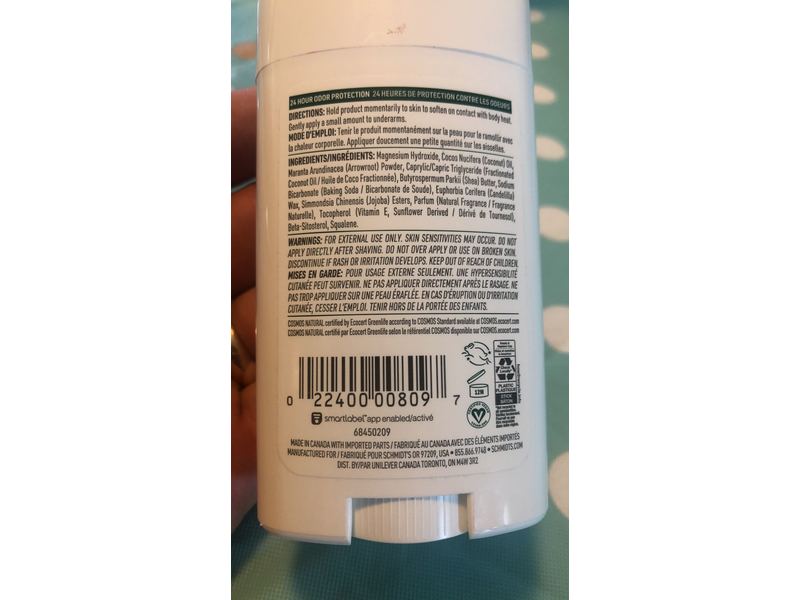 Schmidt's Natural Deodorant, Fresh Fir & Spice, 2.65 oz/75 g