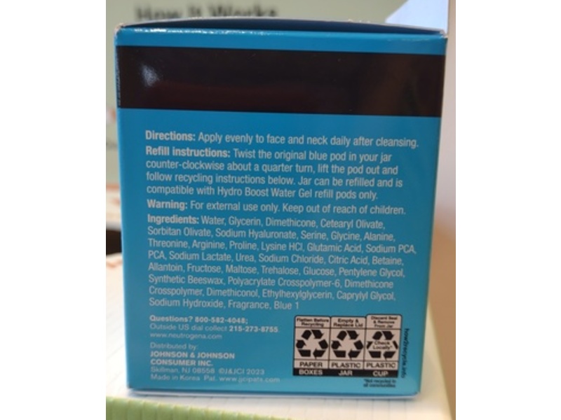 Neutrogena Hydra Boost Water Gel + Refill, 1.7 fl oz/48 g