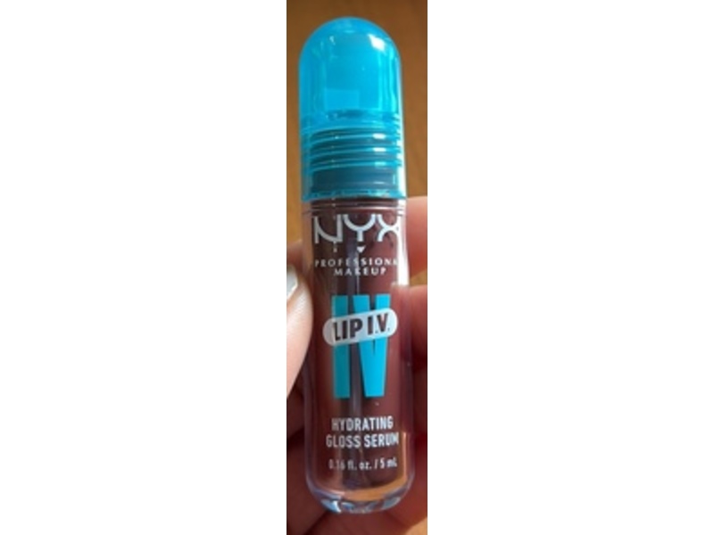 Nyx Lip IV Hydrating Glossy Serum, 05 Mocha Me Wet, 0.16 fl oz/5 mL