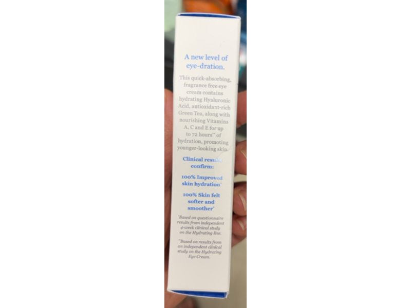 Derma.E Hydrating Eye Cream, Hyaluronic Acid + Green Tea, 1/2 oz/14 g
