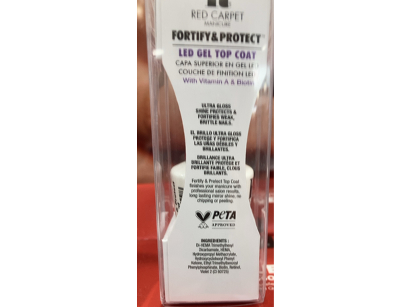 RC Red Carpet Manicure LED Gel Nail Polish, Runway Darling, 0.30 fl oz/9 mL