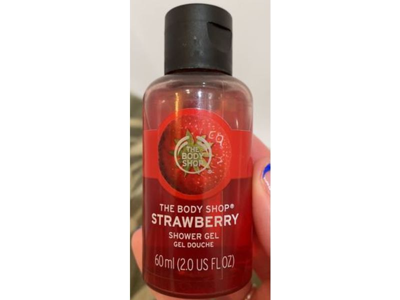 The Body Shop Shower Gel, Strawberry, 2.0 fl oz/60 mL