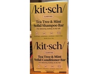 Kitsch Clarifying Solid Shampoo & Conditioner Bar Set, Tea Tree & Mint - thumbnail 2