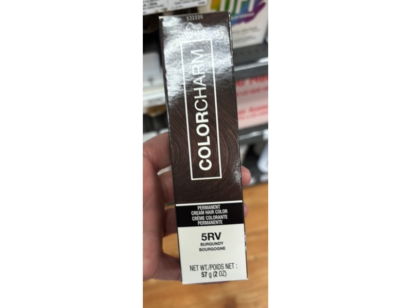 Wella Colorcharm Permanent Cream Hair Color, 5RV Burgundy, 2 oz/57 g