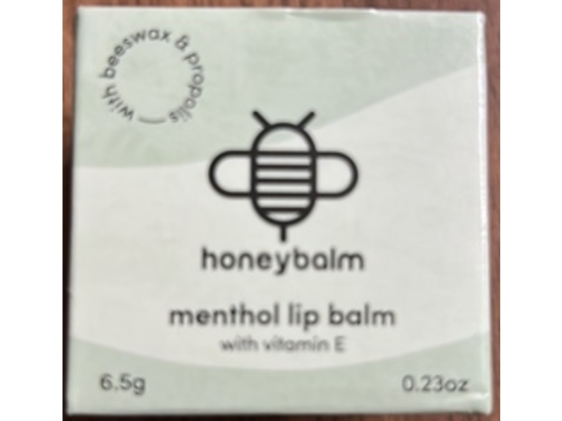 Honeybalm Lip Balm, Menthol, 0.23 fl oz/6.5 g
