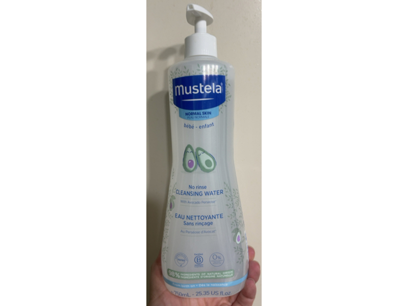 Mustela Baby Cleansing Water, 25.35 fl oz/750 mL