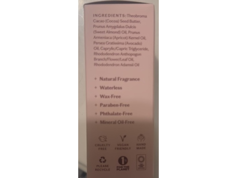 Kate McLeod The Body Stone Heart Shaped Lotion Bar, Sweet Blossom, 3.18 fl oz/90 g