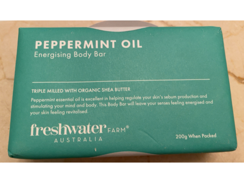 Freshwater Farm Energising Body Bar, Peppermint Oil, 200 g