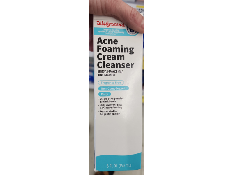 Walgreens Acne Foaming Cream Cleanser, 5 fl oz/150 mL