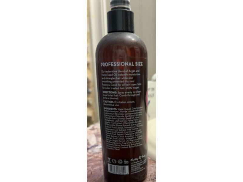 Marrakesh X Leave-in Treatment & Detangler, Argan & Hemp Oil Therapy, 12 fl oz/355 mL