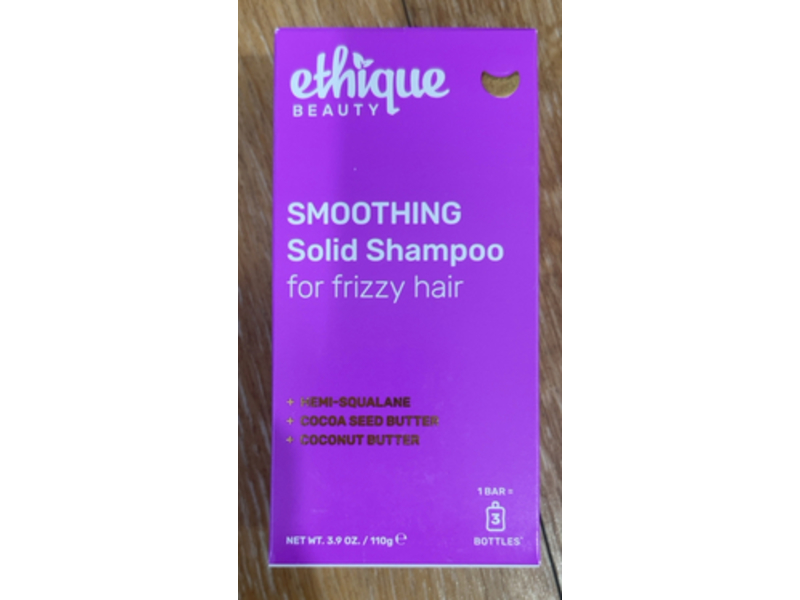 Ethique Beauty Smoothing Solid Shampoo, 3.9 oz/110 g