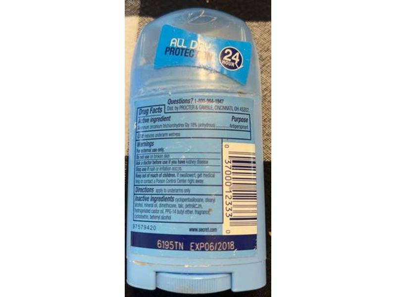 Secret Invisible Solid Antiperspirant & Deodorant, Spring Breeze, 1.6 oz/45 g