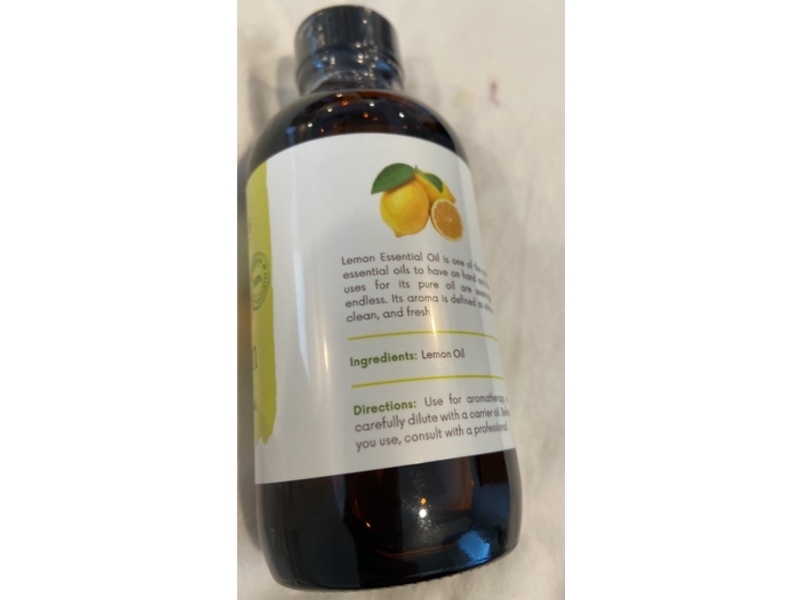 Handcraft Blends Lemon Essential Oil, 4 fl oz/118 mL