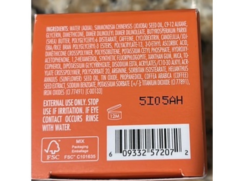 e.l.f Bright+Brew-tiful Eye Cream, Vitamin C, 0.52 oz/15 g