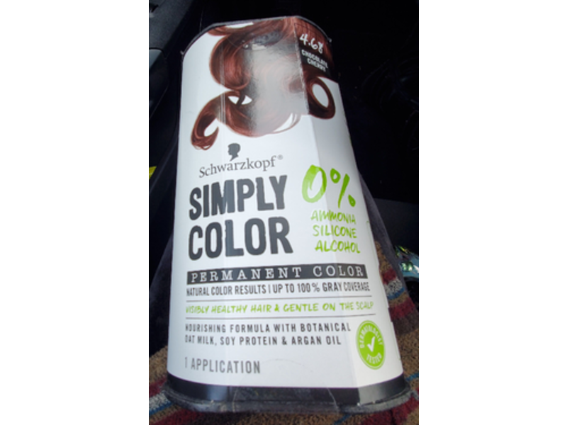 Schwarzkopf Simply Color Permanent Hair Color, 4.68 Chocolate Cherry, 1 Application