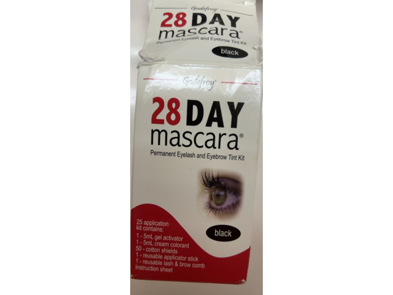 Godefroy Mascara Permanent Lash Black Tint Kit, Black