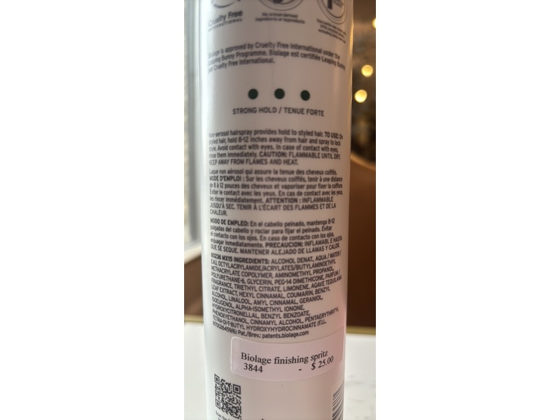 Biolage Finishing Spritz Hair Spray, 13.5 fl oz/400 mL