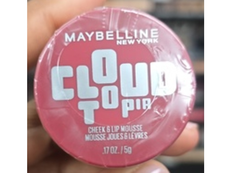 Maybelline Cloudtopia Cheeks & Lip Mousse, Twilight Berry, 0.17 oz/5 g