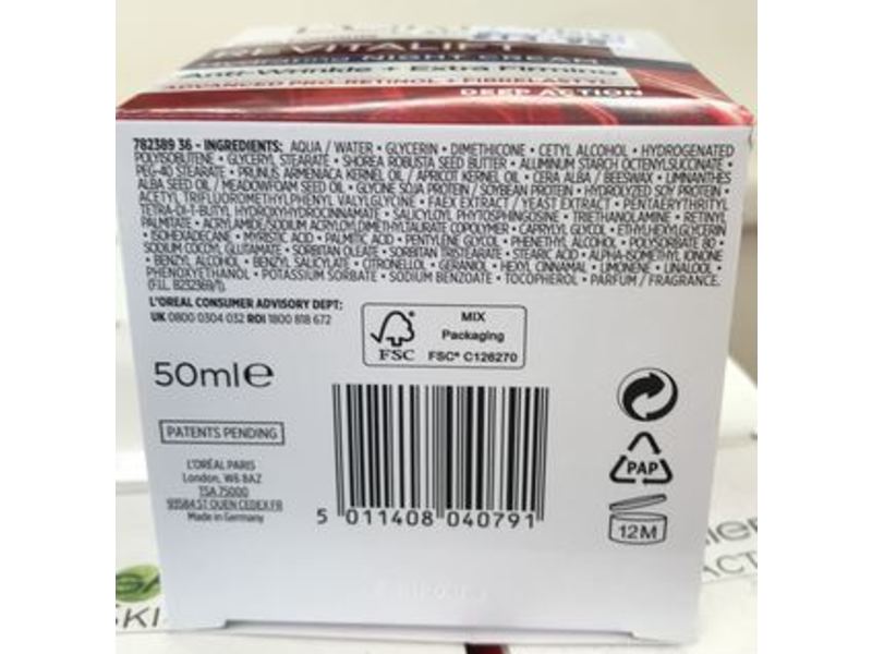 L'Oreal RevitaLift Night Cream, 50 mL