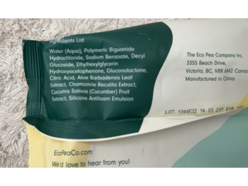 EcoPeaCo. Bamboo Wipes, 60 Counts