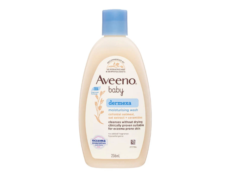 Aveeno Baby Dermexa Moisturizing Wash, Oat Extract + Ceramides, 236 mL