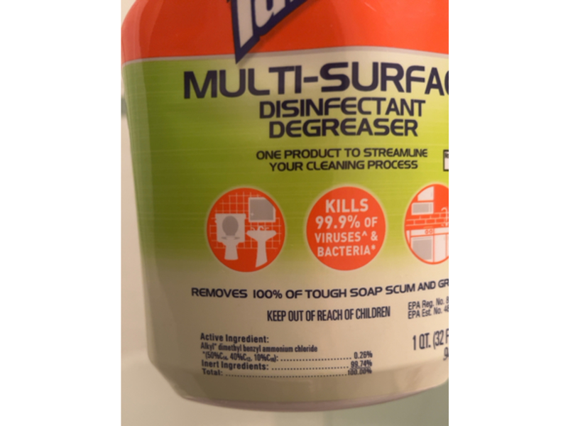 SC Johnson Professional Fantastik Multi-Surface Disinfectant Degreaser, 32 fl oz/946 mL