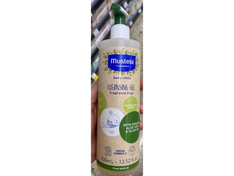 Mustela Baby-Child Cleansing Gel, Fragrance Free, 13.52 fl oz/400 mL