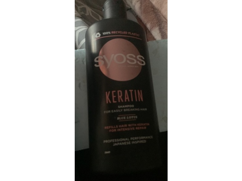 Syoss Keratin Shampoo, Blue Lotus, 14.7 fl oz/440 mL