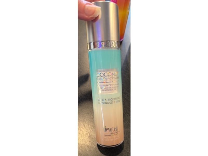 Devoted Creations Coconut Color Cream Facial Lotion, 1.7 fl oz/50 mL