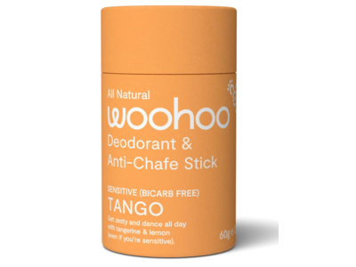 All Natural Wohoo Deodorant & Anti Chafe Stick, Tango, 60 g