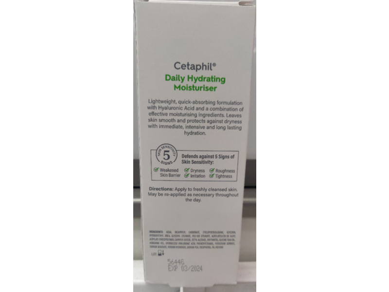 Cetaphil Daily Hydrating Moisturiser, 88 mL