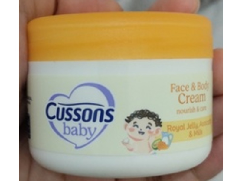 Cussons Baby Nourish & Care Face & Body Cream, Royal Jelly, Avocado & Milk, 50 g
