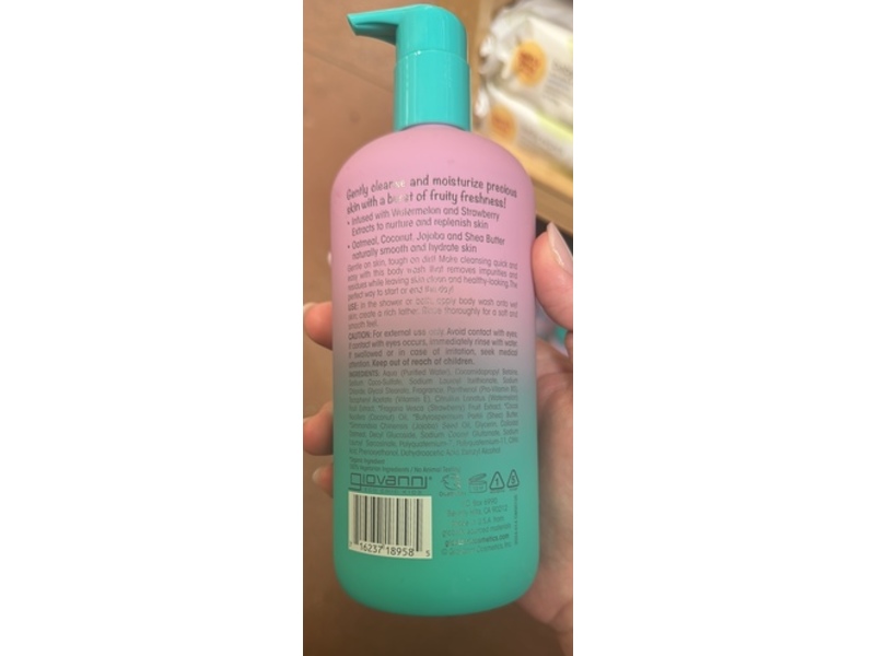 Govanni Eco Chic Kids Cleansing & Moisturizing Body Wash, 16.5 fl oz/487 mL