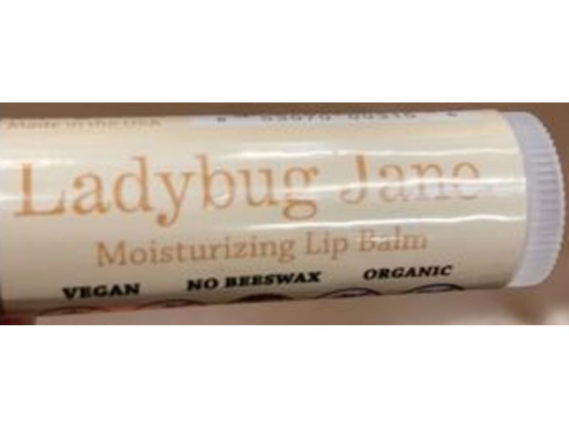 Ladybug Jane Moisturizing Lip Balm, Vanilla Cupcake, 0.14 oz/4 g