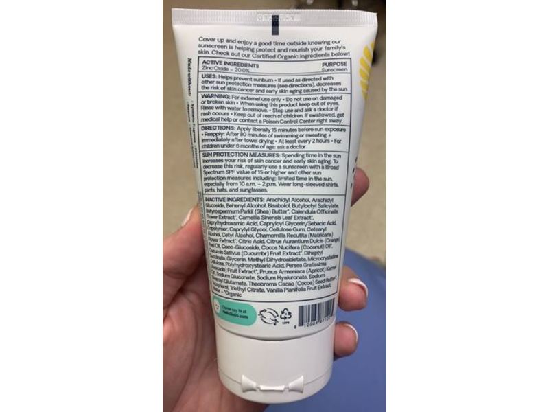 Hello Bello Mineral Sunscreen, Non Nano Zinc Oxide, SPF 50, 5 fl oz/147.8 mL