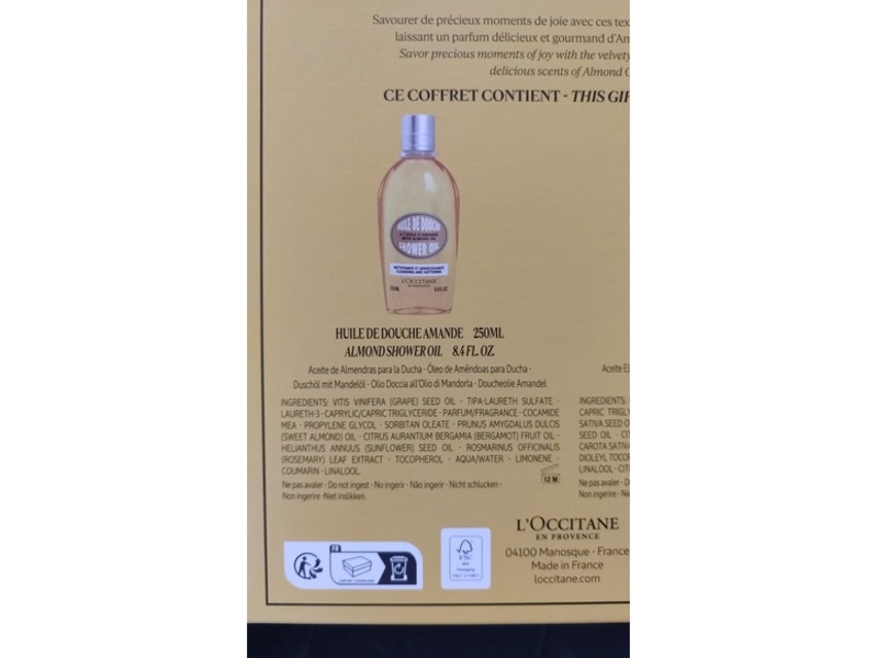 L'Occitane En Provence Shower Oil, Almond Oil, 8.4 fl oz/250 mL