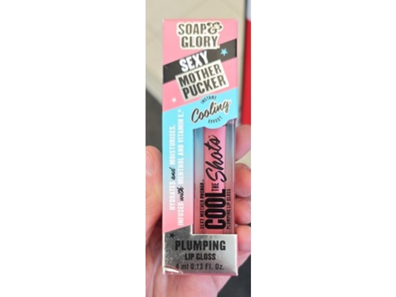 Soap & Glory SMP Cool The Shots Plumping Lip Gloss, Pink Charming, 0.13 fl oz/4 mL