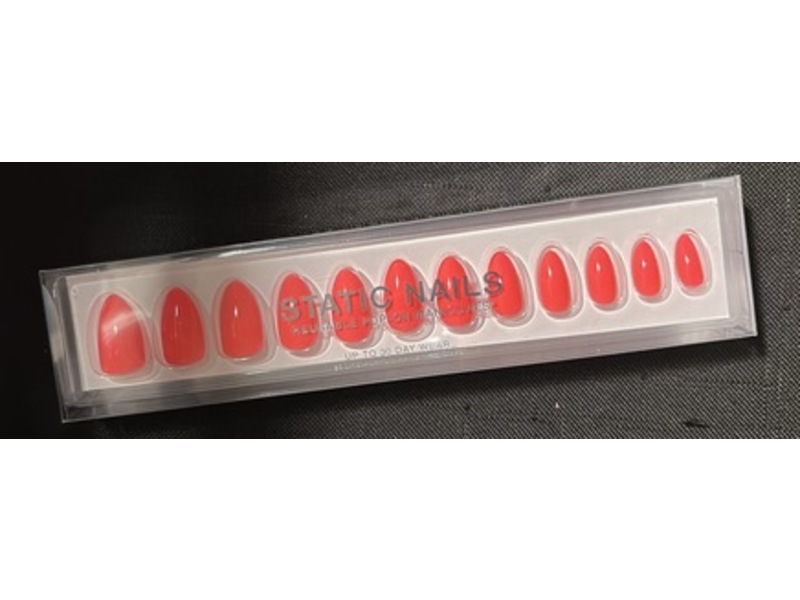 Static Nails Reusable Pop-On Manicures, Juicy Flora, 30 Count