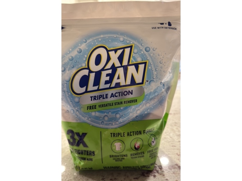 OxiClean Triple Action Free Versatile Stain Remover Powder, 1.81 kg